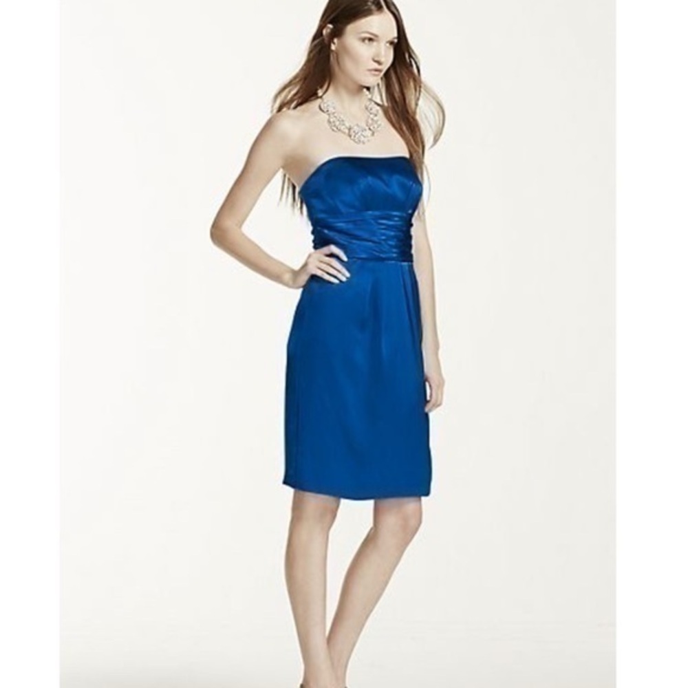 Royal Blue, David’s Bridal short Dress.